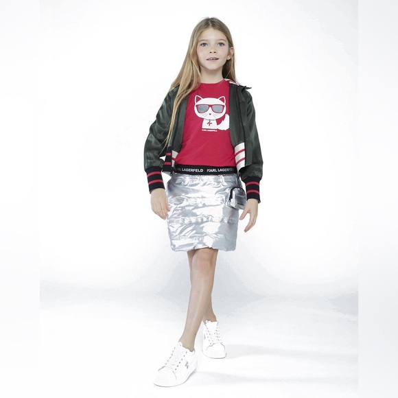 Karl Lagerfeld Other - Karl Lagerfeld Kids silver padded miniskirt